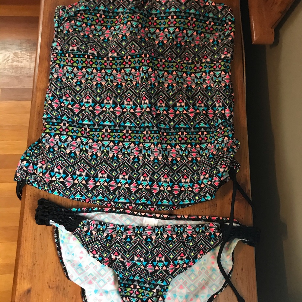 Aztec tankini swim suit